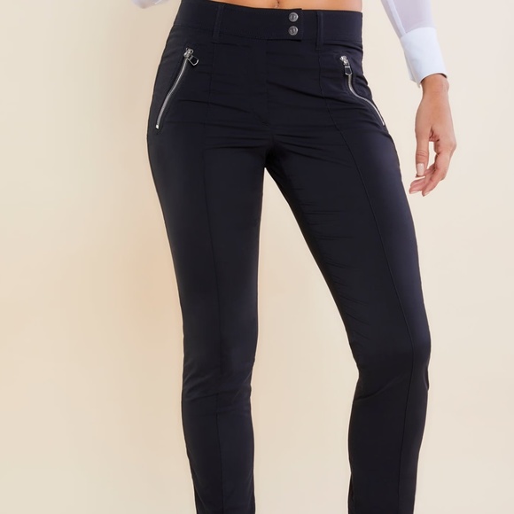 Peggy Zippered Pant Black